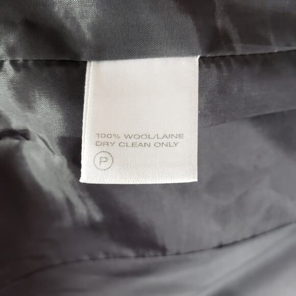 Lafayette 148 New York Gray Pinstriped 100%Wool Blazer Jacket Size 10 - Picture 10 of 15